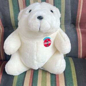 Vintage 1993 Always Coca-Cola Polar Bear Plush